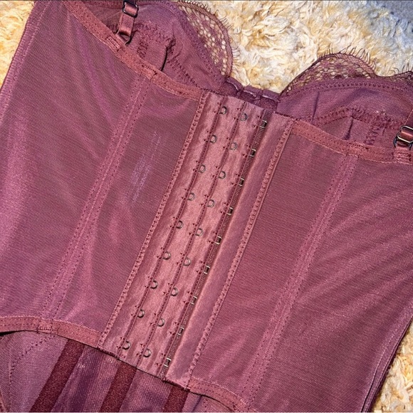 Maroon Out From Under Corset - Picture 3 of 4